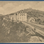 Rigi-Staffel Bahnstation Eisenbahn, gelaufen 1899 nach Leipzig (AK278)