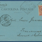 Venedig Canal Grande und Museum Correr Mondscheinkarte, gelaufen 1900 (AK263)