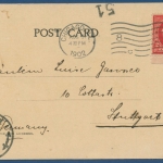 Gruß aus Chicago Waffenhalle des 1. Regiments, gelaufen 1902 (AK284)