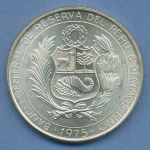 Peru 200 Soles 1975, Pioniere der Luftfahrt, Silber, KM 262 vz/st (m4632)