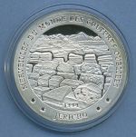 Tschad 1000 Francs 1999 Stadt Jericho, Silber, PP in Kapsel (m4702)