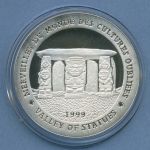 Tschad 1000 Francs 1999 Statuen, Silber, PP in Kapsel (m4704)