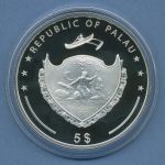 Palau 5 Dollar 2007 Eisenbahn Bayrische S 2/6, Silber, PP in Kapsel (m4745)