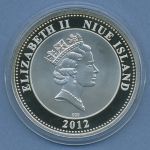 Niue 5 $ 2012 Königin Elisabeth II. Diamandjubileum Silber KM 897 PP (m4763)