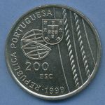 Portugal 200 Escudos 1999 Seefahrer Tod auf See, KM 716 vz/st (m4776)