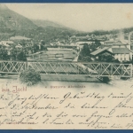Gruß aus Ischl Sterzens Abendsitz Ortsansicht, gelaufen 1898 (AK363)