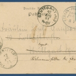 Gruß aus Halle an der Saale Bergschänke, gelaufen 1901 mit Bahnpost (AK420)