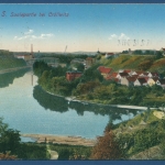 Halle an der Saale Saalepartie bei Cröllwitz, gelaufen 1912 (AK401)
