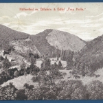 Höllental mit Billstein und Hotel Frau Holle bei Eschwege, gelaufen 1909 (AK388)