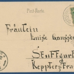 Gruß aus Friedrichshafen Ansicht vom Bodensee, gelaufen 1899 (AK421)