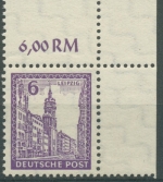 SBZ West-Sachsen 1946 Abschiedsserie 153 Y b Ecke re. oben postfrisch geprüft