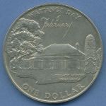 Neuseeland 1 Dollar 1977, Waitangi Day Treaty House KM 46 vz (m4801)