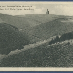 Blick von Sommerfrische Hoheleye zum Astenberg Sauerland, gelaufen 1913 (AK600)