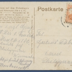 Berggasthaus auf dem Hohenhagen Dransfeld Wilhelm Bühre, gelaufen 1918 (AK558)