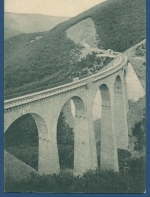 Hubertusschlucht-Viadukt der Hunsrückbahn, gelaufen 1915 (AK613)