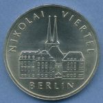 DDR 5 Mark 1987 Nikolaiviertel Berlin, J 1613 vz/st (m4841)