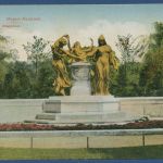 Dresden Mozart-Denkmal auf der Bürgerwiese, gelaufen 1917 als Feldpost (AK4487)