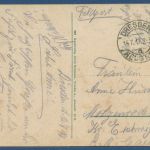 Dresden Mozart-Denkmal auf der Bürgerwiese, gelaufen 1917 als Feldpost (AK4487)