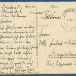 Dresden Brühlsche Terrasse Dampferanlegestelle, gelaufen 1941, Feldpost (AK4485)