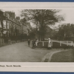 Westoe Village South Shield Wohnstraße Foto, gelaufen 1909 (AK647)