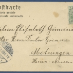 Heidelberg von der Kanzel gesehen Neckar Stadt und Schloß, gelaufen 1903 (AK707)