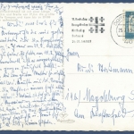 Dortmund Westfalenhalle Fernsehturm Luftbild, gelaufen 1963 (AK657)