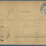 Salzburg Ansicht gegen den Untersberg, gelaufen 1900 (AK748)