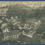 Elgersburg Thüringer Wald Gesamtansicht, gelaufen 1912 Marke fehlt (AK743)
