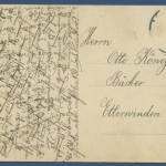 Elgersburg Thüringer Wald Gesamtansicht, gelaufen 1912 Marke fehlt (AK743)