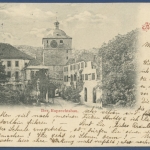 Gruß aus Heidelberg Der Ruprechtsbau, gelaufen 1899 (AK720)
