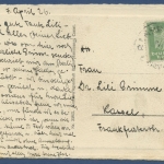 Bad Kissingen Rosengarten, gelaufen 1926 (AK756)