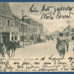 Otrabanda Curacao Calla ancha Geschäftssraße, gelaufen 1902 (AK380)
