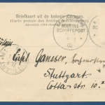 Otrabanda Curacao Calla ancha Geschäftssraße, gelaufen 1902 (AK380)