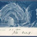 Capri Die Blaue Grotte Grotta Azzurra, gelaufen 1900 Marke fehlt (AK730)