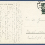 Bingen am Rhein Nahemündung Mäuseturminsel v. d. Rossel, gelaufen 1940 (AK785)