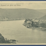 Boppard am Rhein Stadtansicht Blick auf Camp, gelaufen 1909 (AK807)