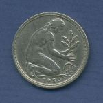 Deutschland 50 Pfennig 1950 G Bank Deutscher Länder, J 379 ss (m3186)