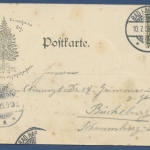 Bad Harzburg Stadtansicht gegen den Burgberg, gelaufen 1905 (AK837)
