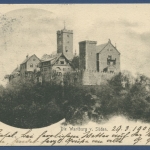 Eisenach Wartburg von Süden gesehen, gelaufen 1901 (AK829)