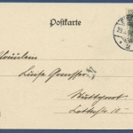 Eisenach Die Lutherstube auf der Wartburg, gelaufen 1901 (AK828)