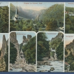 Bodetal Roßtrappe Hexentanzplatz, gelaufen 1913 (AK854)