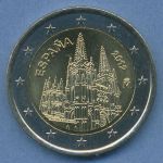 Spanien 2 Euro 2012 UNESCO Welterbe Kathedrale von Burgos, vz/st (m4926)