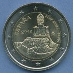 Spanien 2 Euro 2014 UNESCO Welterbe Park Güell Antonio Gaudi, vz/st (m4965)