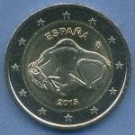 Spanien 2 Euro 2015 UNESCO Welterbe Höhle Altamira, vz/st (m4986)