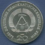 DDR 20 Mark 1973 August Bebel, J 1547 vz/st (m3261)