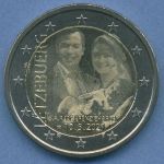 Luxemburg 2 Euro 2020 Prinz Charles Hologramm, vz/st (m5076)