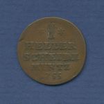Hessen-Kassel 1 Heller 1755, Wilhelm VIII., Schütz 1797.1 ss (m3255)