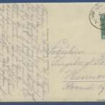 Flensburg Altstadt Hafen Foto, gelaufen 1927 mit Bahnpost (AK873)