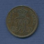 Oldenburg 3 Schwaren 1866 B, Nicolaus Friedrich Peter, J 50 ss-vz (m3291)