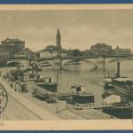 Dresden Altstadt Elbansicht, gelaufen 1922 (AK4476)